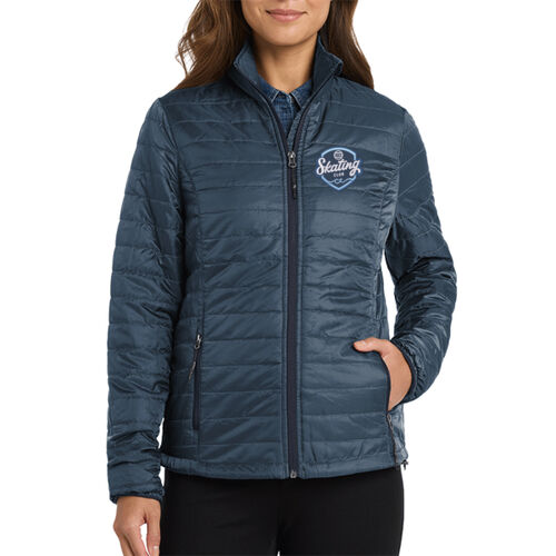 ISCC Skating Club - Ladies Packable Puffy Jacket Thumbnail