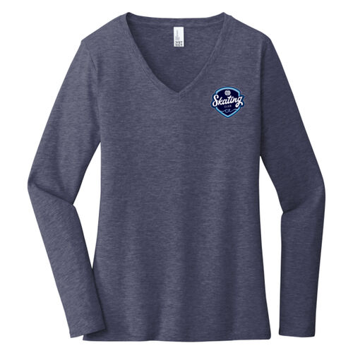 ISCC Skating Club - Women's Very Important Tee ® Long Sleeve V Neck Thumbnail